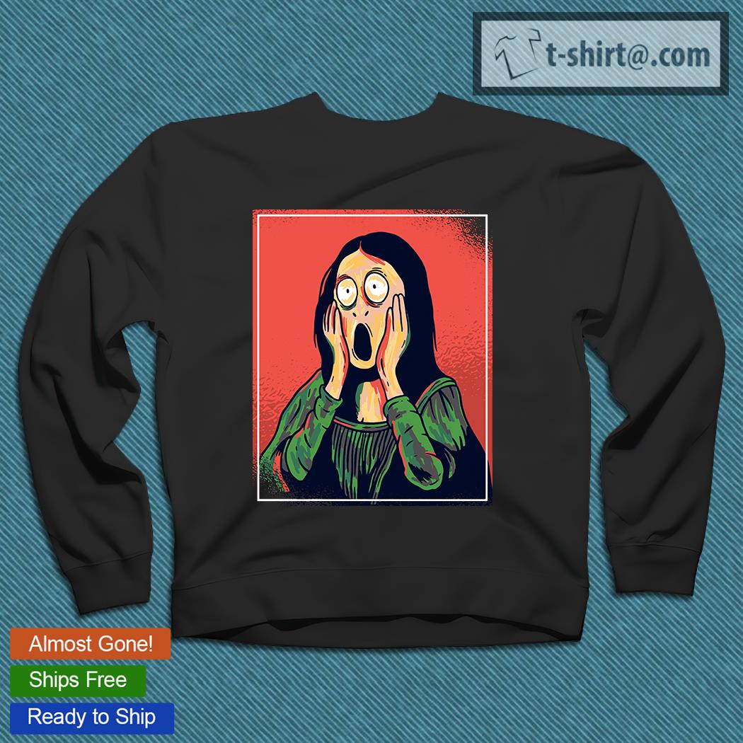 Funny Mona Lisa Scream T-shirt, hoodie, sweater, long sleeve and tank top