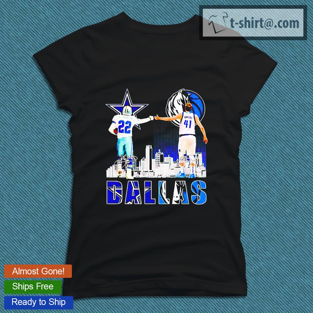 Dallas Cowboys and Dallas Mavericks Champion Smith and Nowitzki T-shirt,  hoodie, sweater, long sleeve and tank top