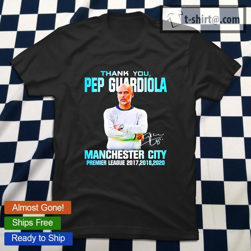 Thank you Pep Guardiola Manchester City signature T-shirts, sweatshirt, hoodie, sweater, long and top