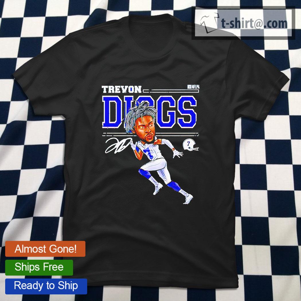 Trevon Diggs Dallas Cartoon WHT