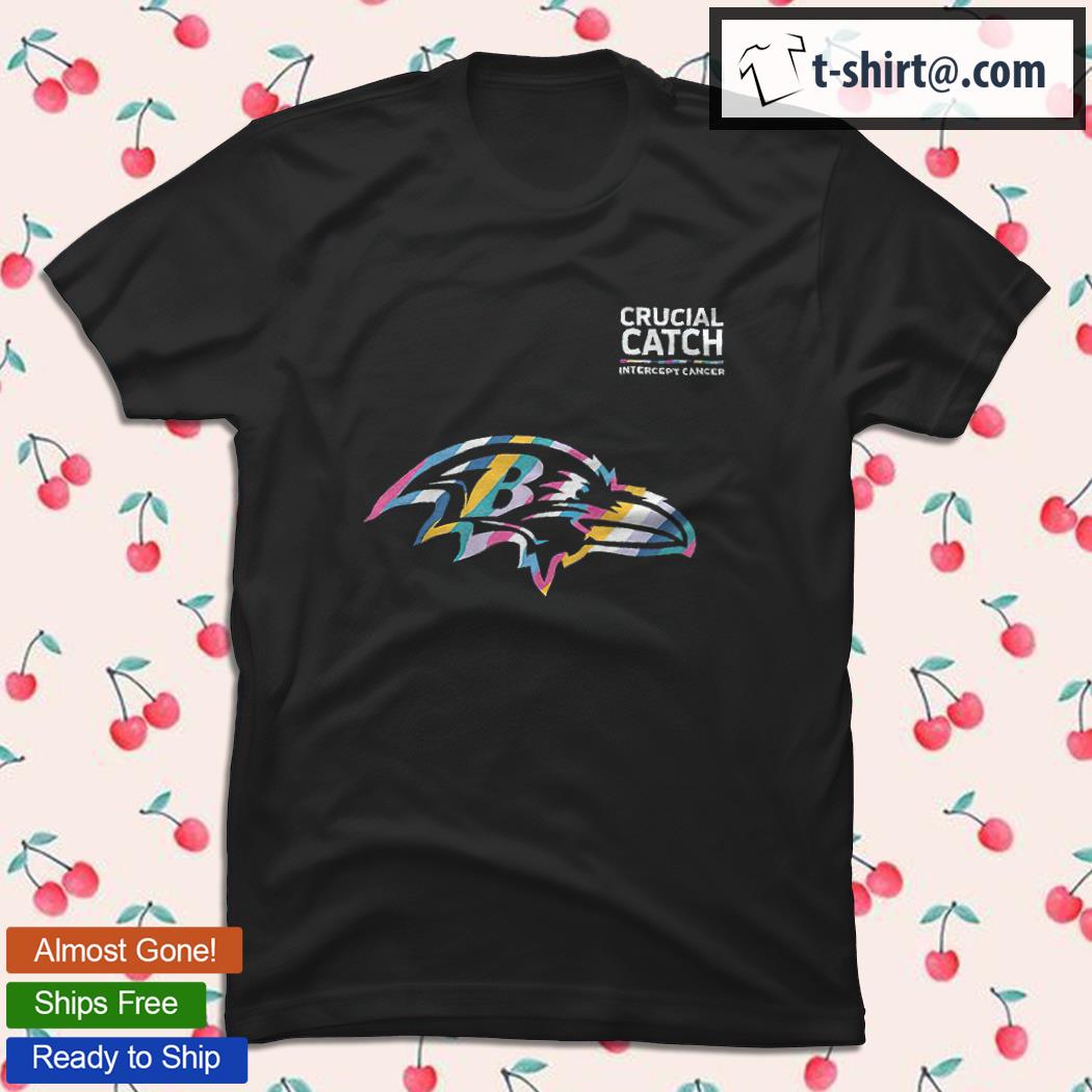 Baltimore Ravens 2021 Crucial Catch Intercept Cancer T-shirt