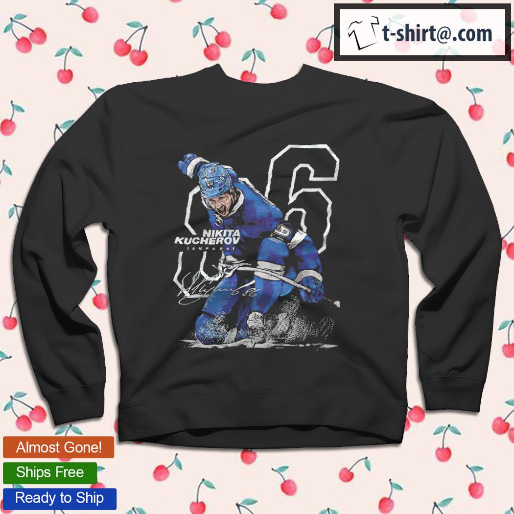 Tampa Bay Lightning 86 Nikita Kucherov cartoon signature shirt, hoodie,  sweater and v-neck t-shirt