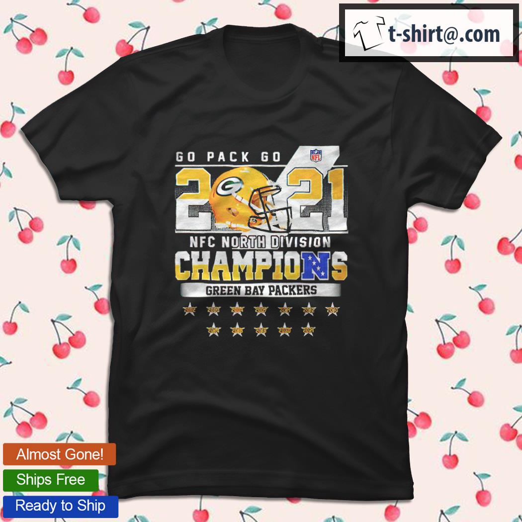 Green Bay Packers NFC North Division Champions 2002-2021 shirt, hoodie,  sweater, long sleeve and tank top