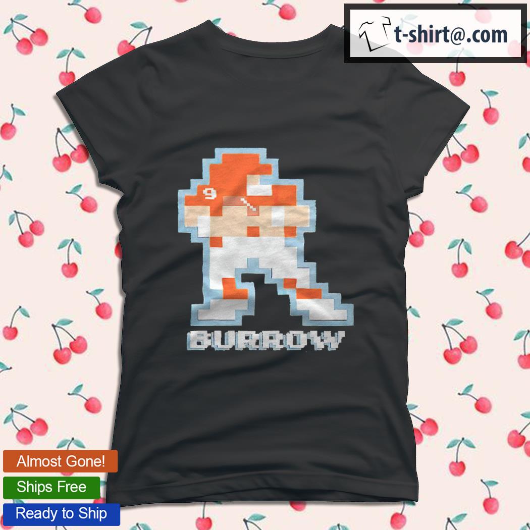 Cincinnati Bengals #9 Joe Burrow 8-Bit smoking shirt, hoodie, sweater and  v-neck t-shirt