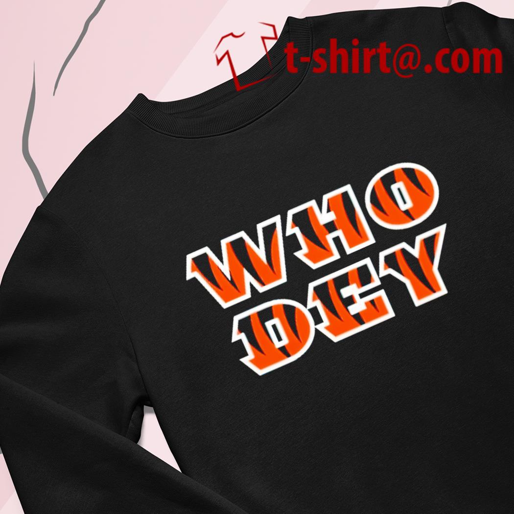 Cincinnati Bengals football who dey logo shirt, hoodie, sweater