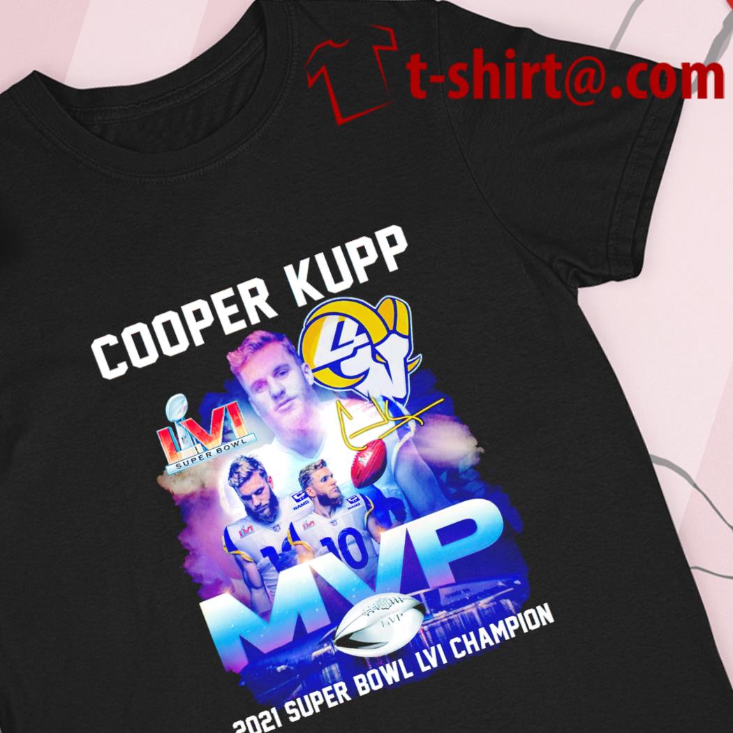 Cooper Kupp LA Rams MVP 2021 Super Bowl LVI Champion logo T-shirt, hoodie,  sweater, long sleeve and tank top