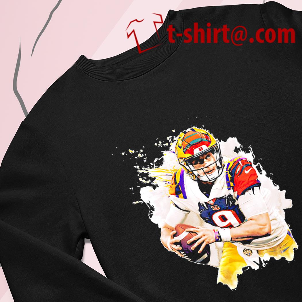 Joe Burrow Cincinnati Bengals funny Cigar art T-shirt, hoodie