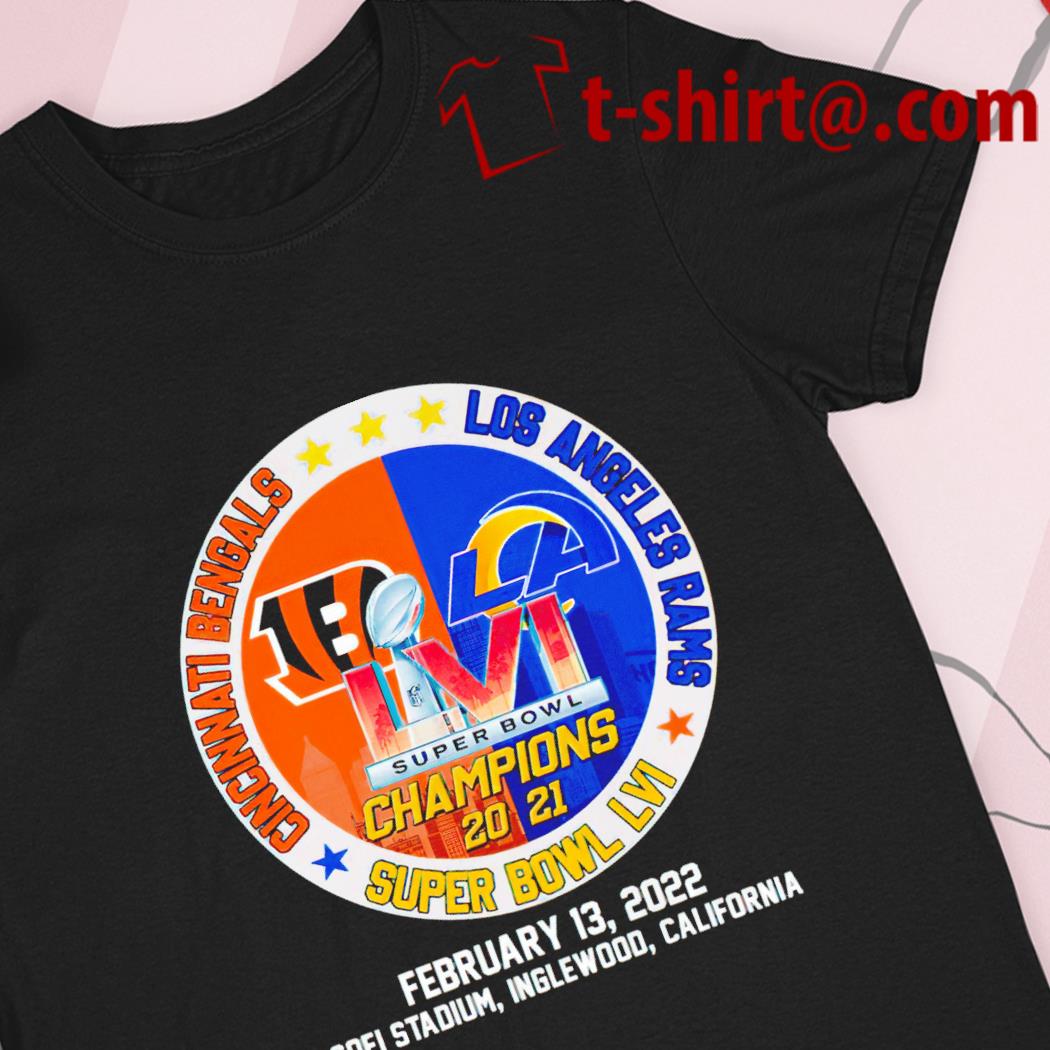 Cincinnati Bengals Vs. Los Angeles Rams Super Bowl T Shirt