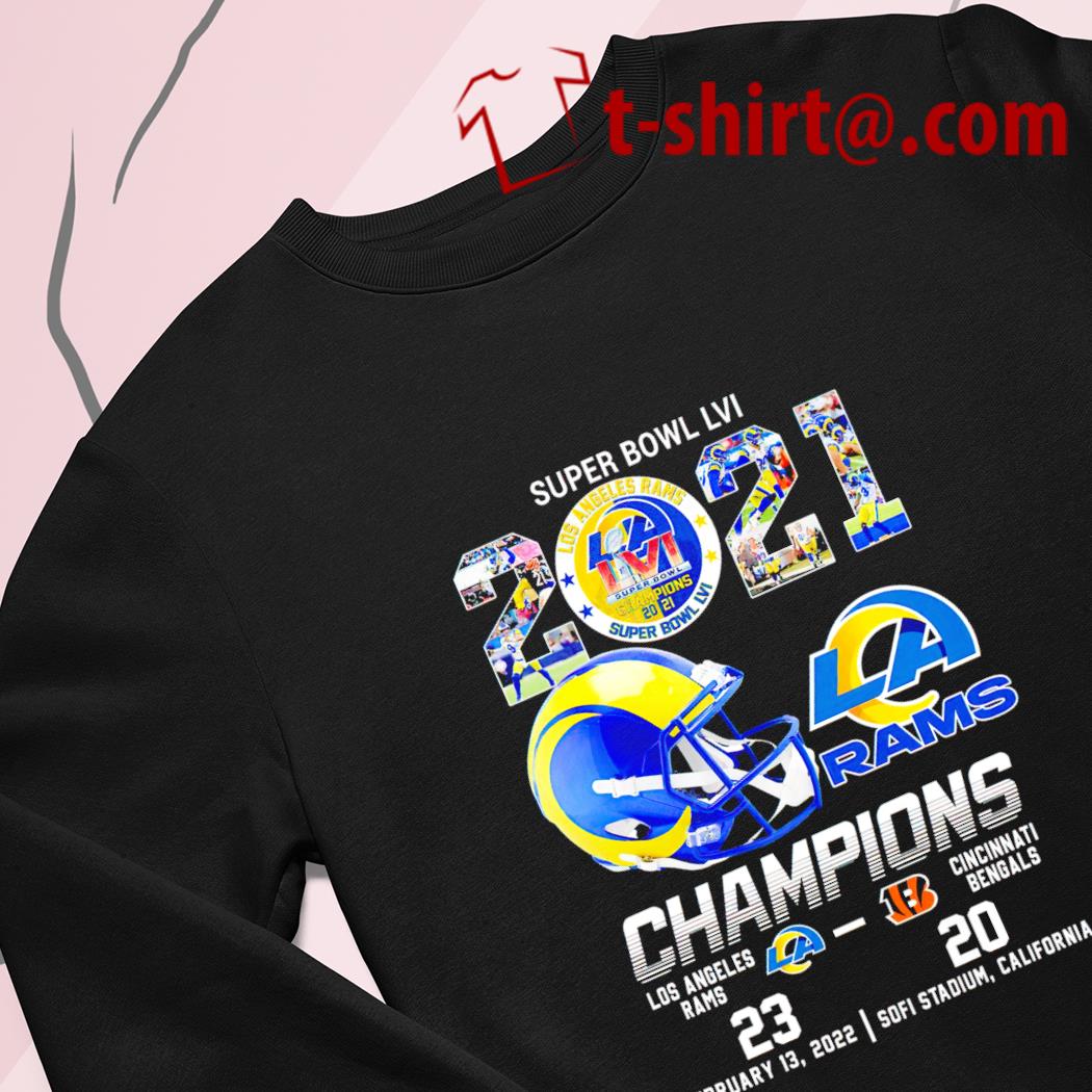 Los Angeles Rams Super Bowl LVI Champions Framed Logo Jersey