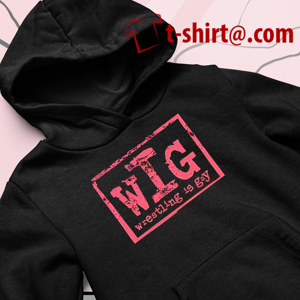 WIG wrestling is gay logo T-shirt, hoodie, sweater, long sleeve and tank top