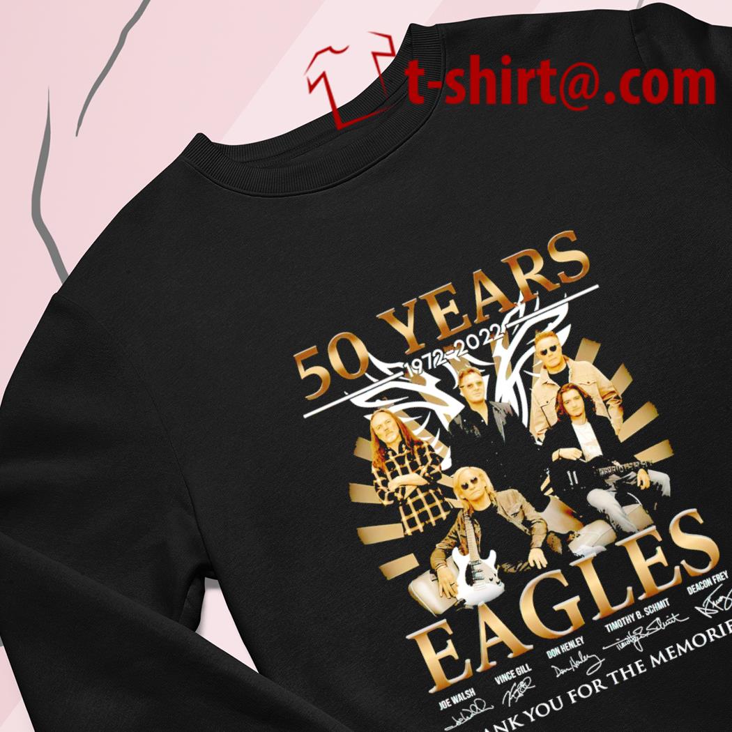 Eagles Fifty Years Signatures Thanks For The Memories Shirt t