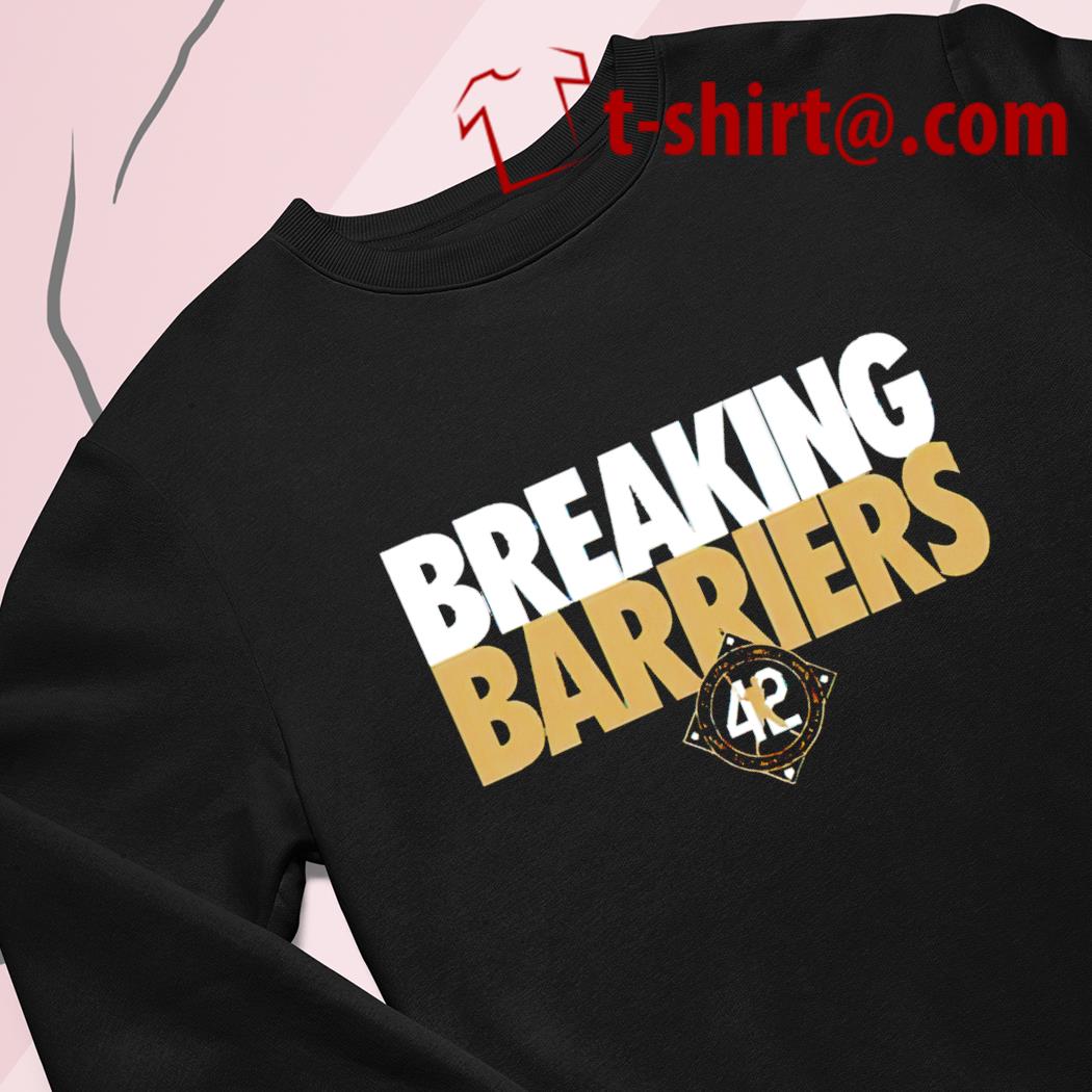 Jackie Robinson Breaking Barriers 42 logo T-shirt, hoodie, sweater, long  sleeve and tank top