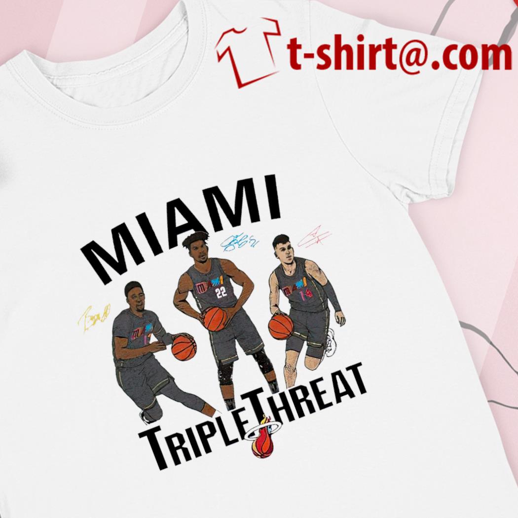 Miami Heat Mashup Triple Threat signatures T-shirt, hoodie, sweater, long  sleeve and tank top