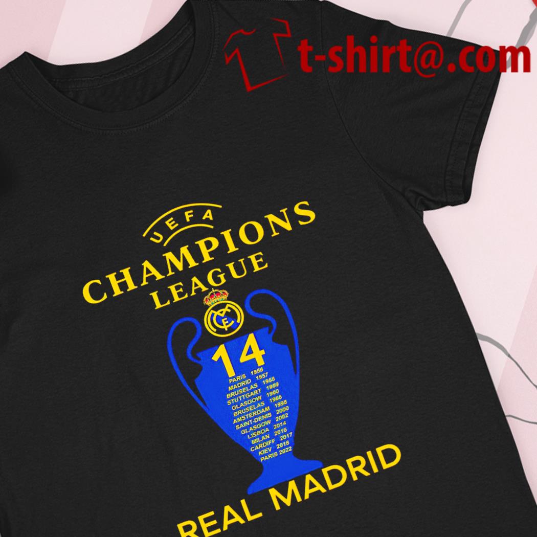 kabel schroef Analytisch Uefa Champions League 14 Real Madrid Paris 2022 T-shirt, hoodie, sweater,  long sleeve and tank top