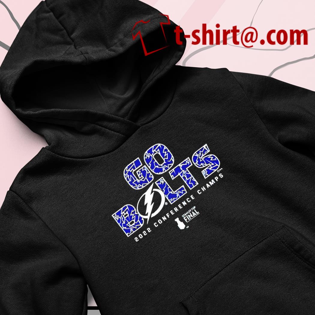 Tampa Bay Lightning Go Bolts 2022 Conference Champs Final logo T-shirt,  hoodie, sweater, long sleeve and tank top