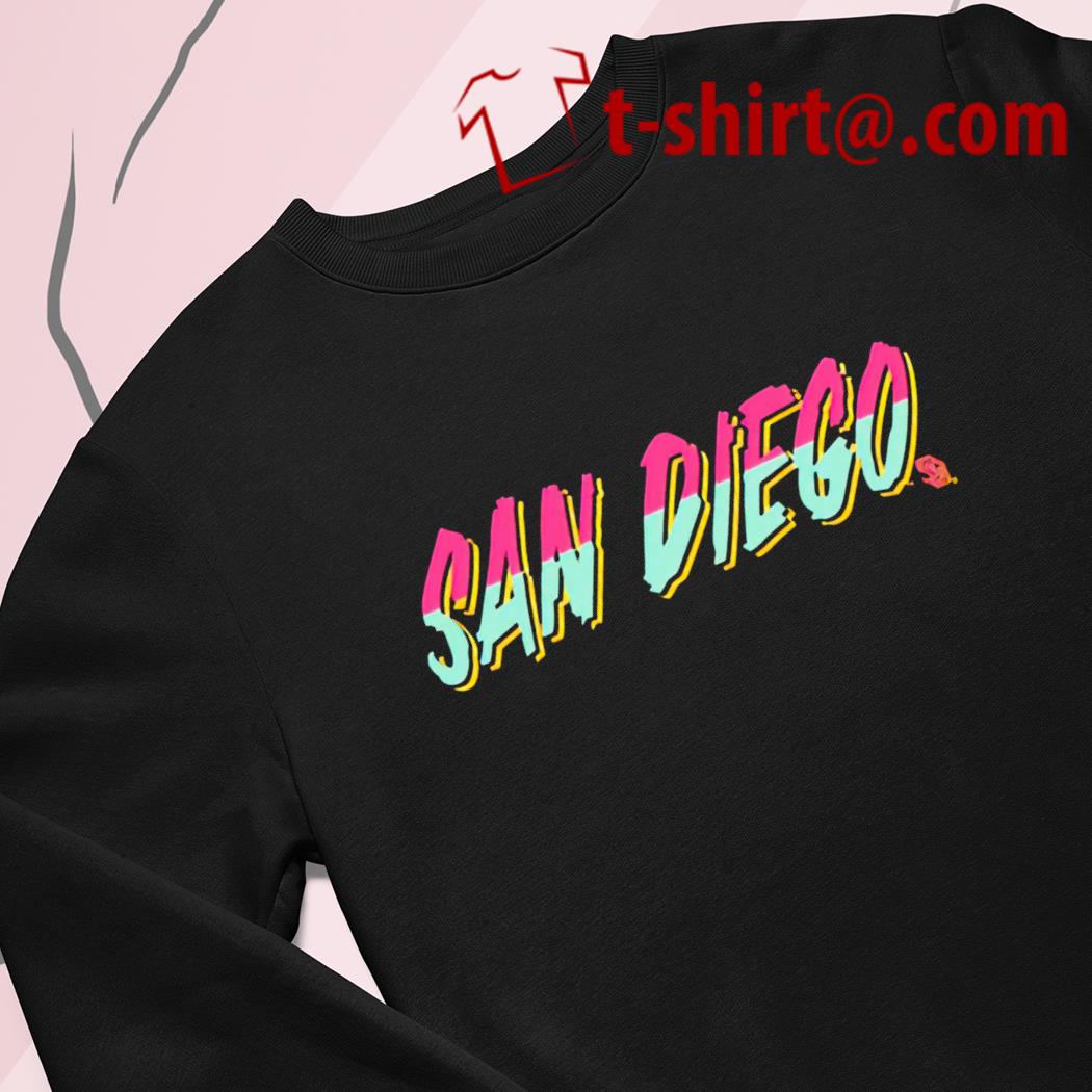 San Diego Padres City Connect SD Logo with Palm Trees T Shirt