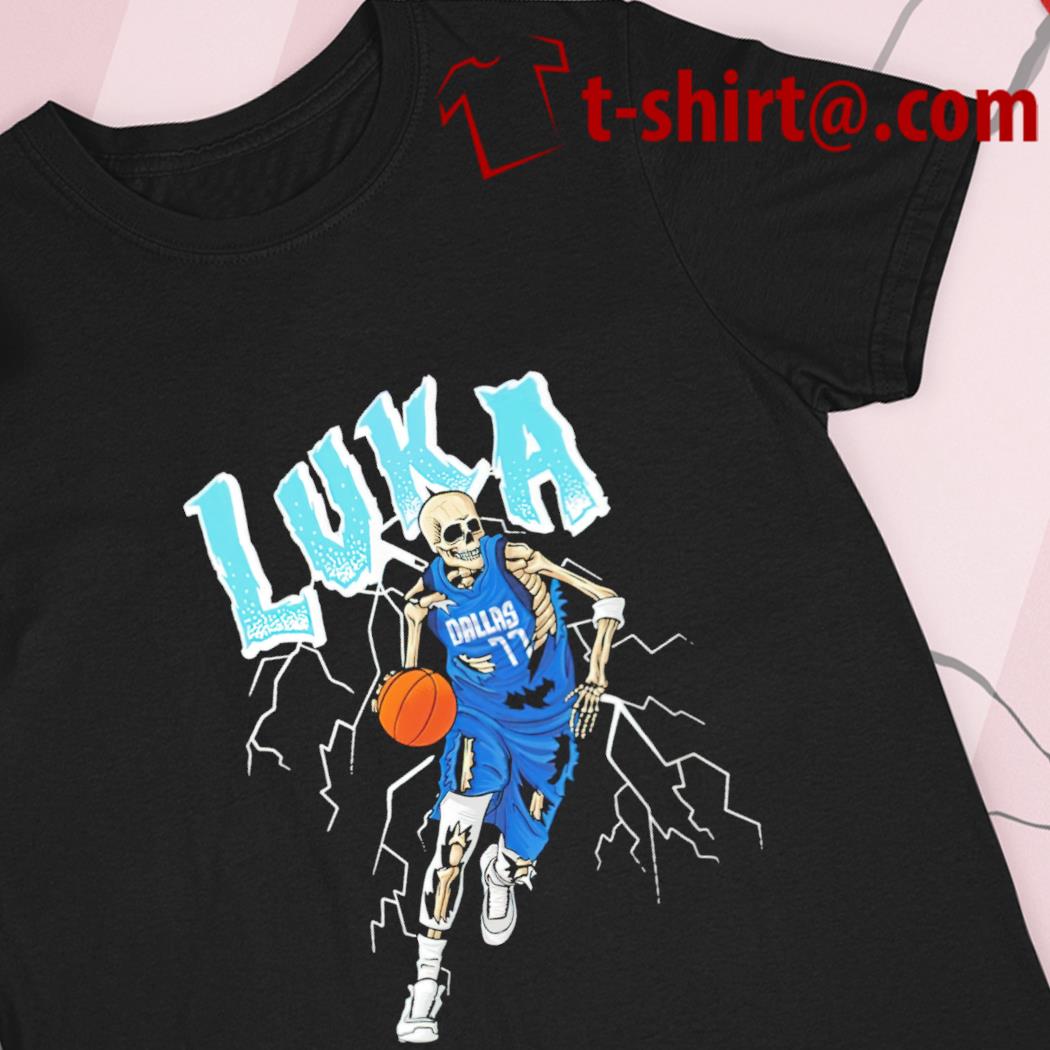 Luka Dallas skeleton basketball 2022 T-shirt