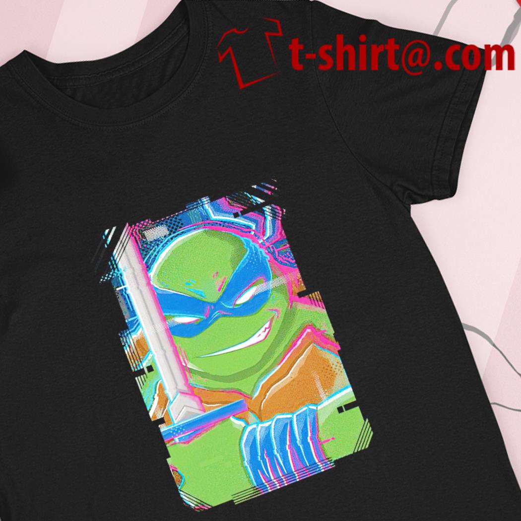Teenage Mutant Ninja Turtles Leonardo glitch character 2022 T-shirt