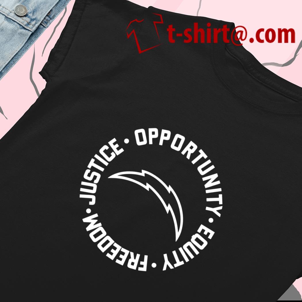 Justice Opportunity Equity Freedom shirt, hoodie, sweater