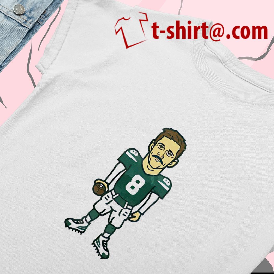 Aaron rodgers 8 cartoon new york jets shirt, hoodie, sweater, long sleeve  and tank top