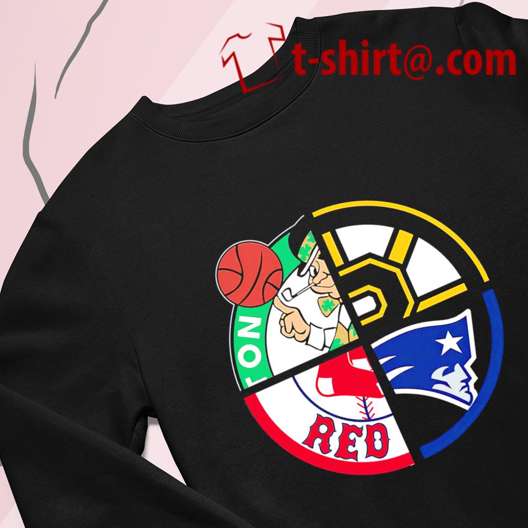 Boston Bruins Patriots Red Sox Celtics logo shirt, hoodie, sweater, long  sleeve and tank top