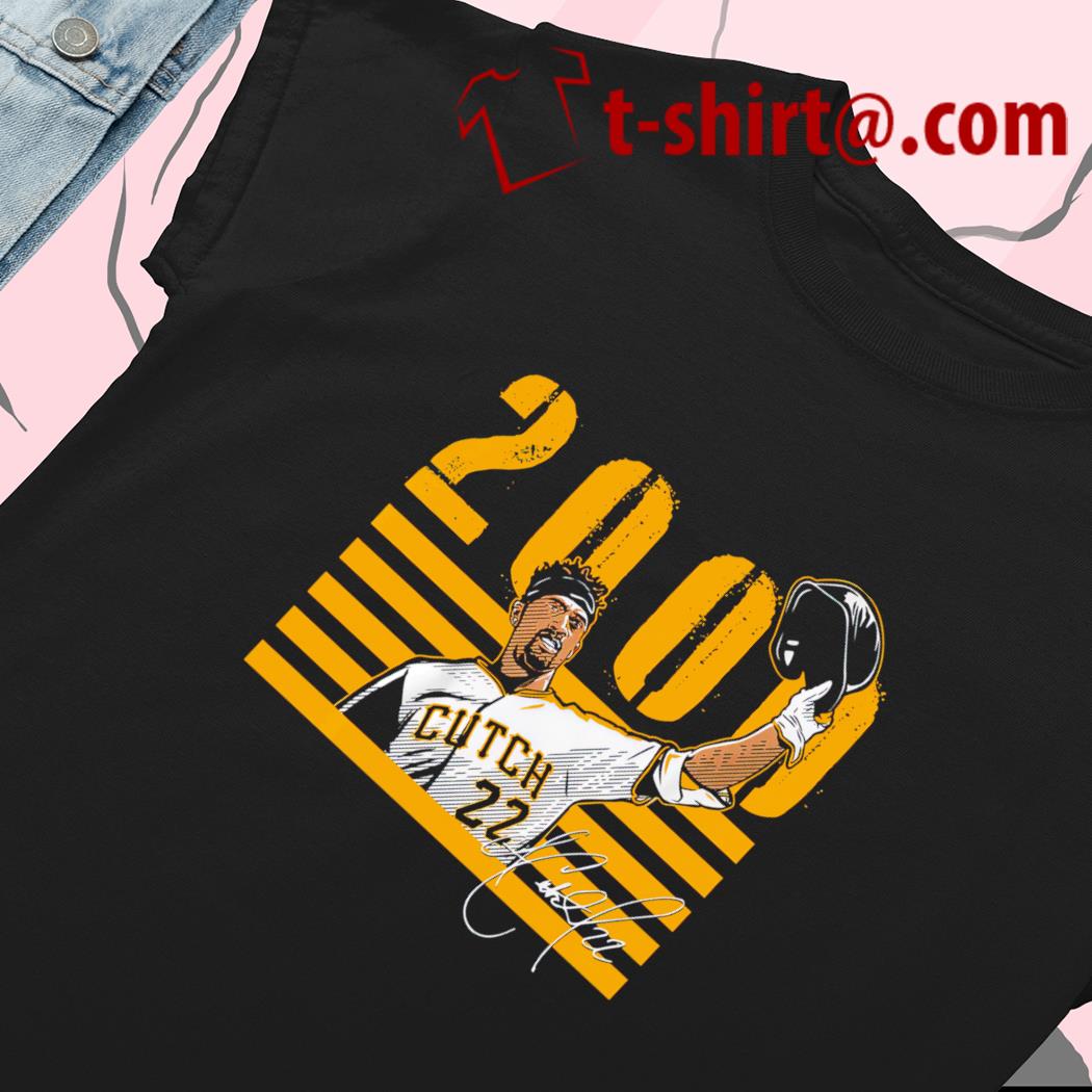 Funny andrew Mccutchen 22 Pittsburgh Pirates baseball 2000 hits signature  2023 T-shirt, hoodie, sweater, long sleeve and tank top