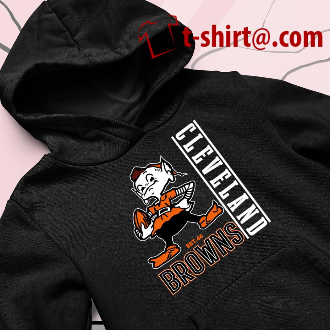 Cleveland Browns mascot est. 46 logo 2023 T-shirt, hoodie, sweater, long  sleeve and tank top