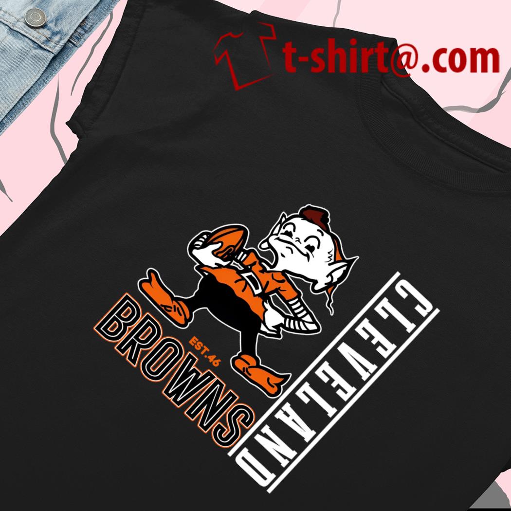 Cleveland Browns mascot est. 46 logo 2023 T-shirt, hoodie, sweater, long  sleeve and tank top