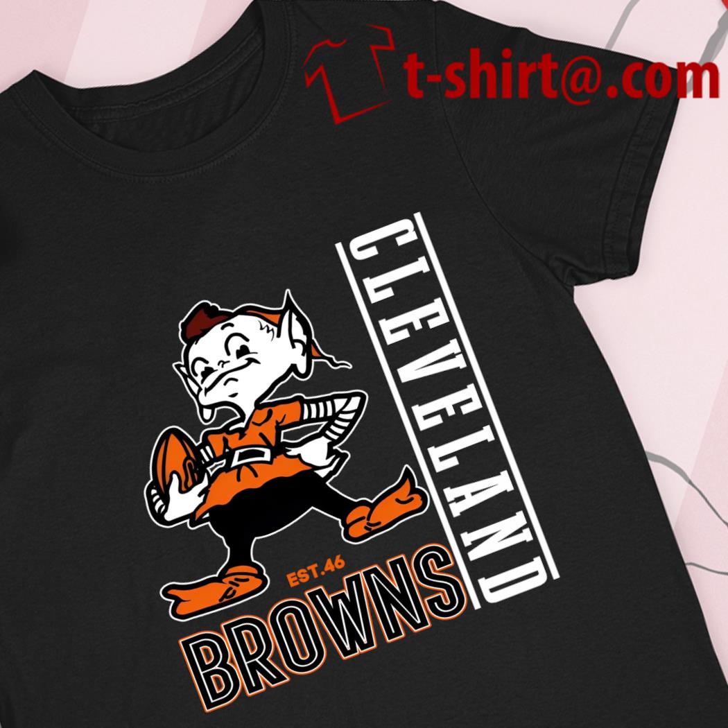 Cleveland Browns mascot est. 46 logo 2023 T-shirt, hoodie, sweater, long  sleeve and tank top