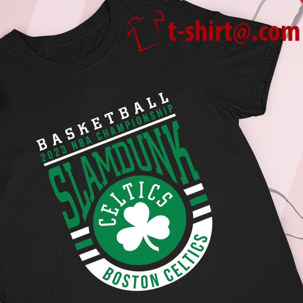 Official 2023 championship slamdunk Boston celtics basketball logo T-shirt,  hoodie, tank top, sweater and long sleeve t-shirt