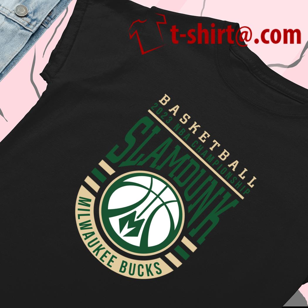 Official 2023 championship slamdunk milwaukee bucks basketball logo shirt,  hoodie, sweater, long sleeve and tank top