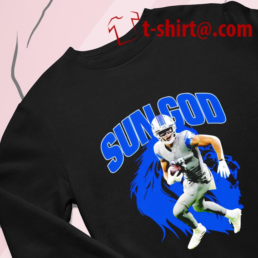 Amon-Ra St. Brown Detroit Lions football sun God 2023 T-shirt, hoodie,  sweater, long sleeve and tank top