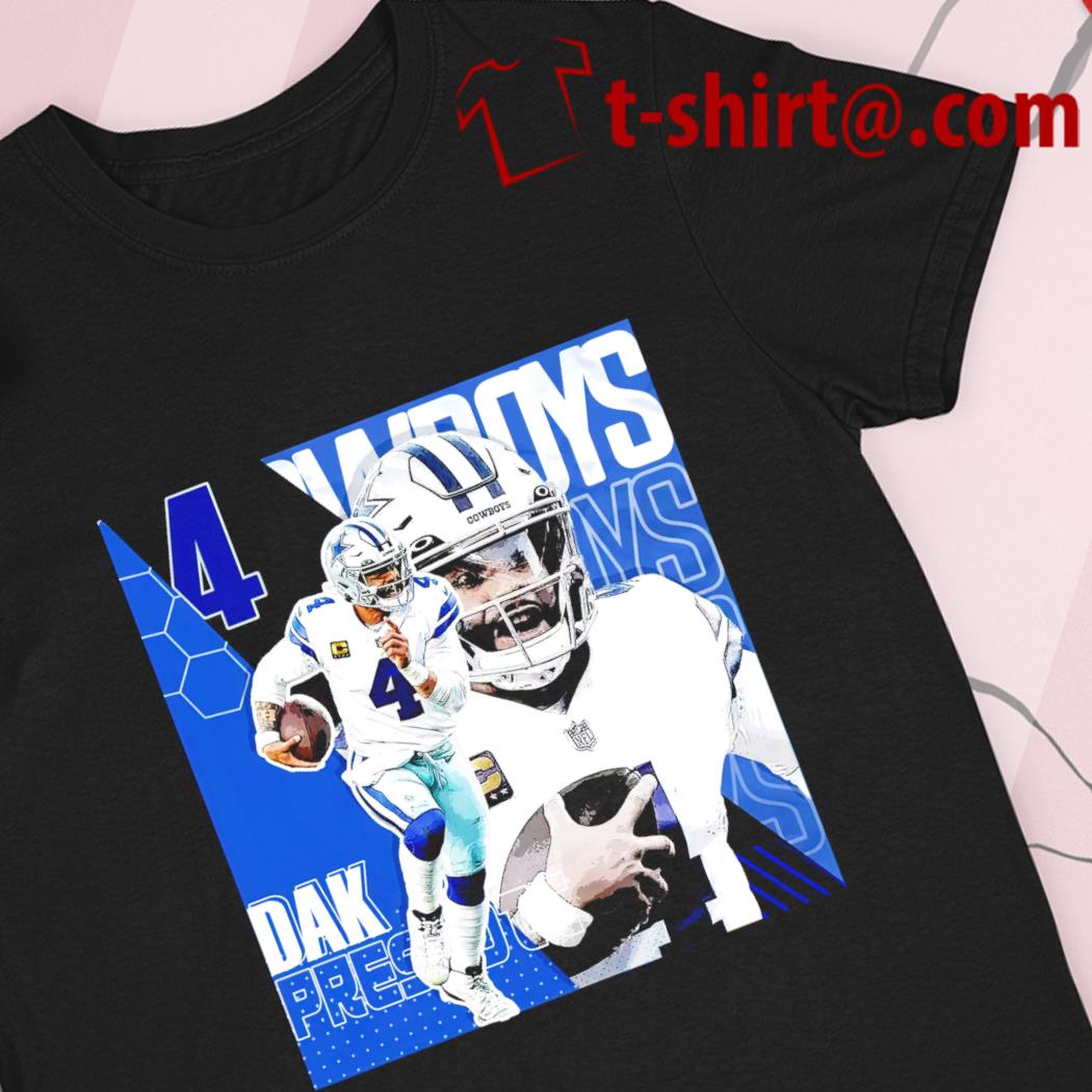 Dak Prescott 4 Dallas Cowboys player football poster shirt, hoodie