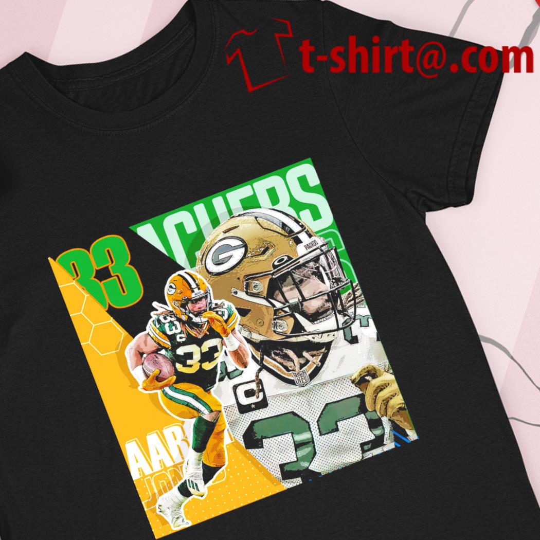 Aaron Jones 33 Green Bay Packers football player pose poster gift shirt,  hoodie, sweater, long sleeve and tank top