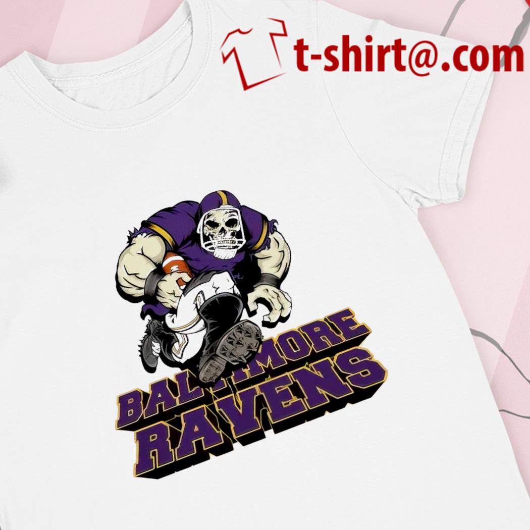 Official baltimore Ravens football Troll Zombie player cartoon