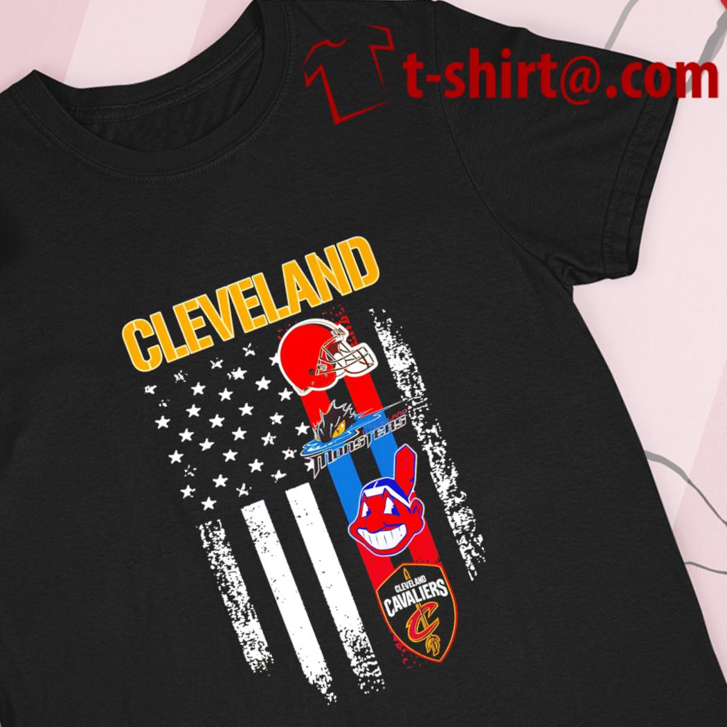 Cleveland Browns Cleveland Indians Cleveland Cavaliers logo shirt