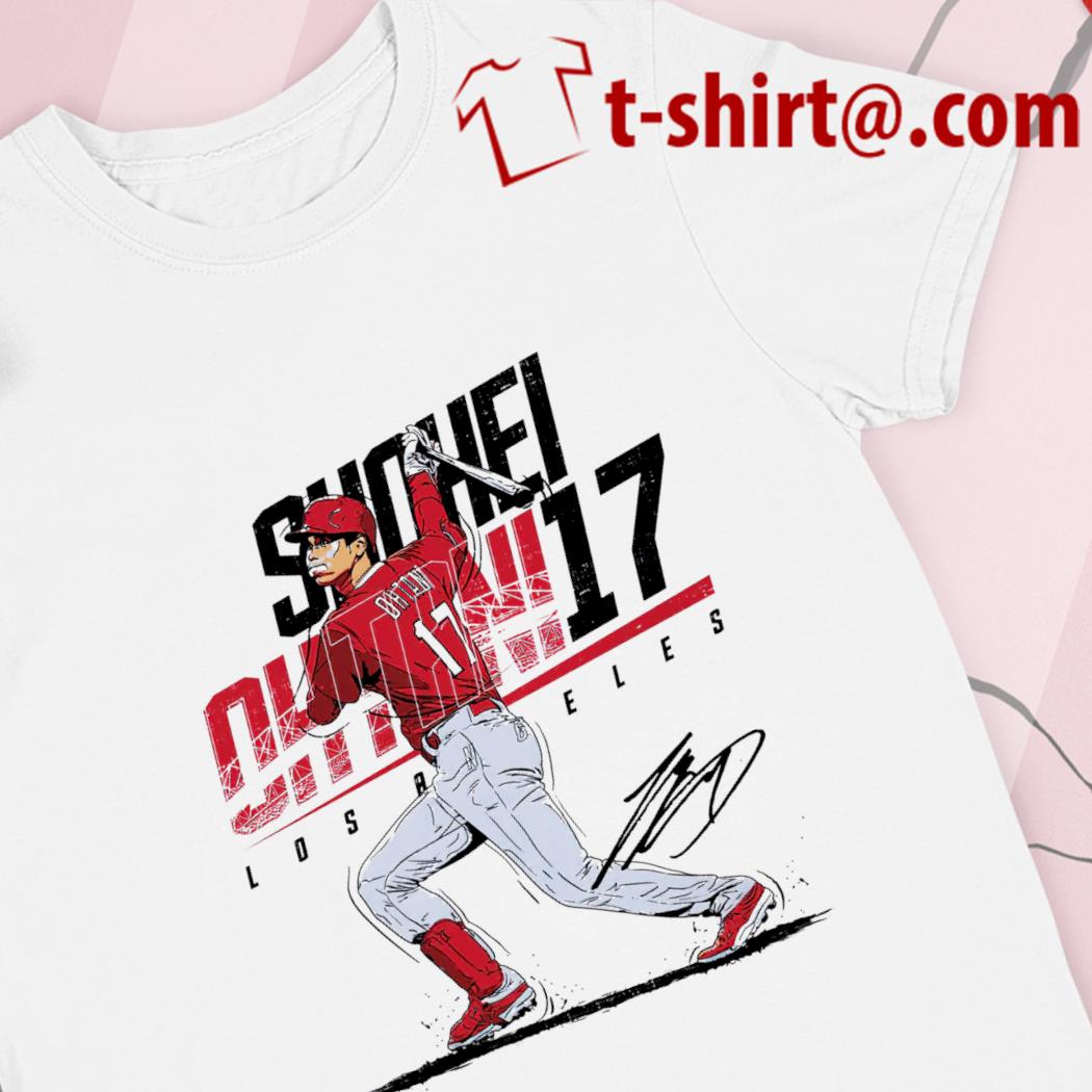Nice shohei Ohtani 17 Los Angeles Angels baseball player action pose shirt,  hoodie, sweater, long sleeve and tank top