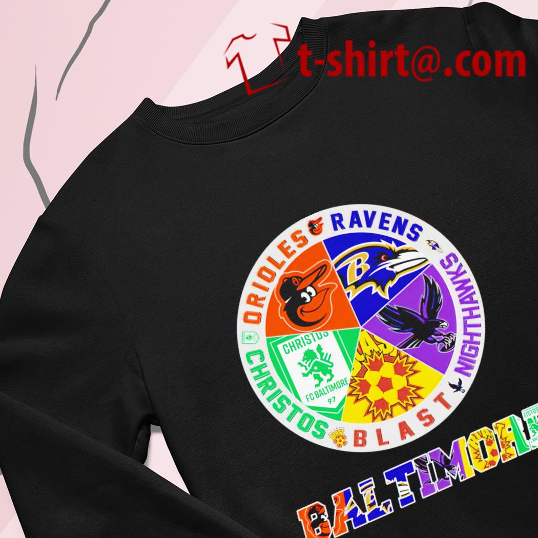 Baltimore Ravens And Baltimore Orioles Logo shirt, hoodie, sweater, long  sleeve and tank top