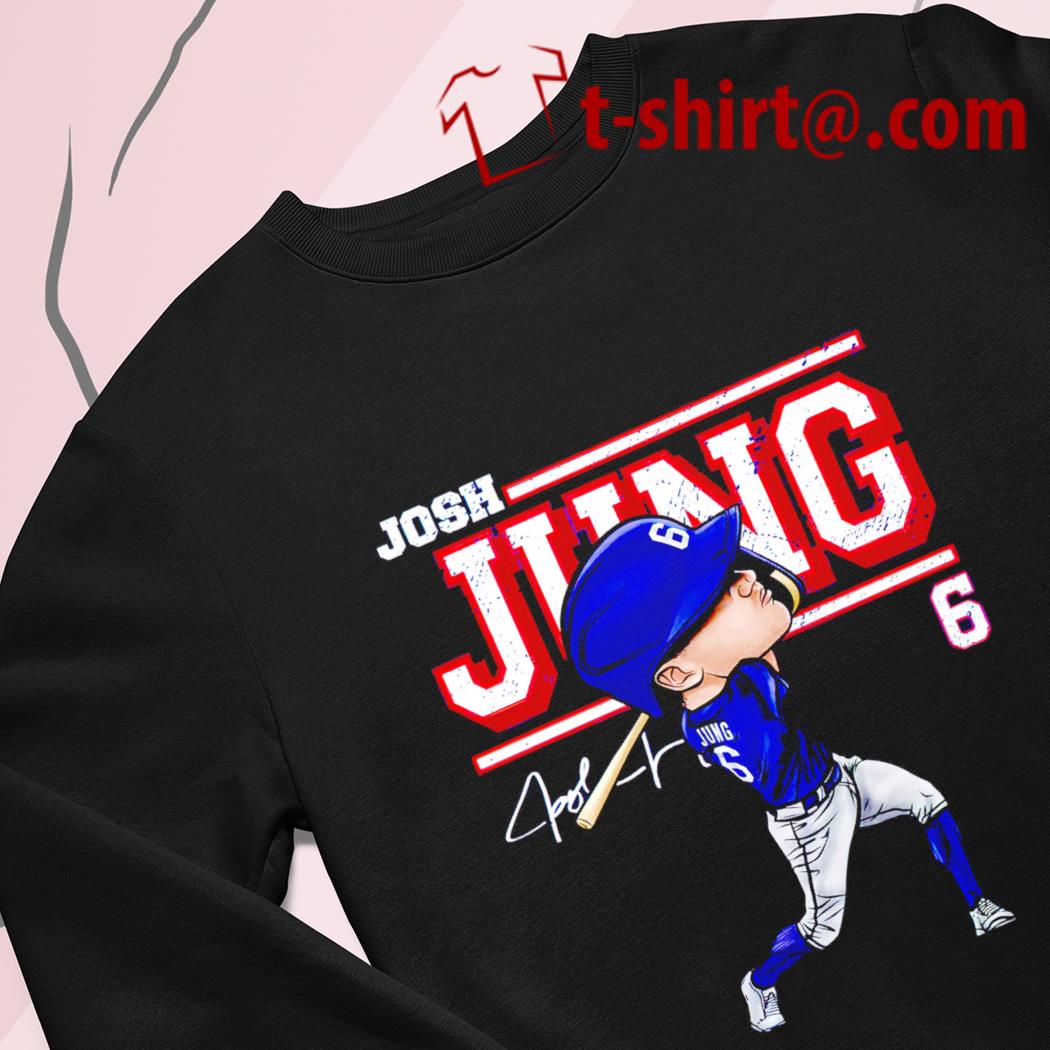 Original josh Jung 6 Texas Rangers baseball cartoon signature 2023 shirt,  hoodie, sweater, long sleeve and tank top