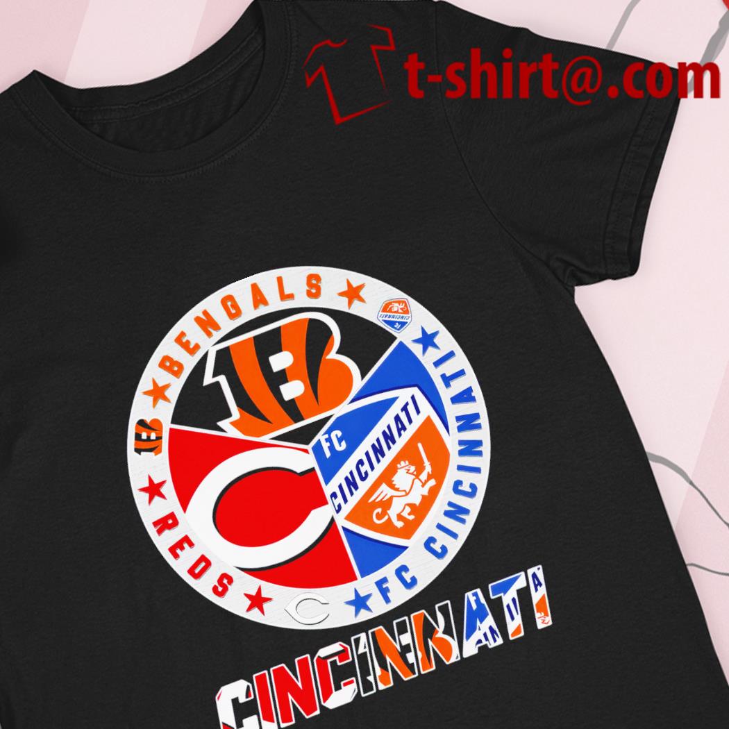 Cincinnati Bengals Reds Fc Cincinnati teams logo shirt, hoodie, sweater, long  sleeve and tank top