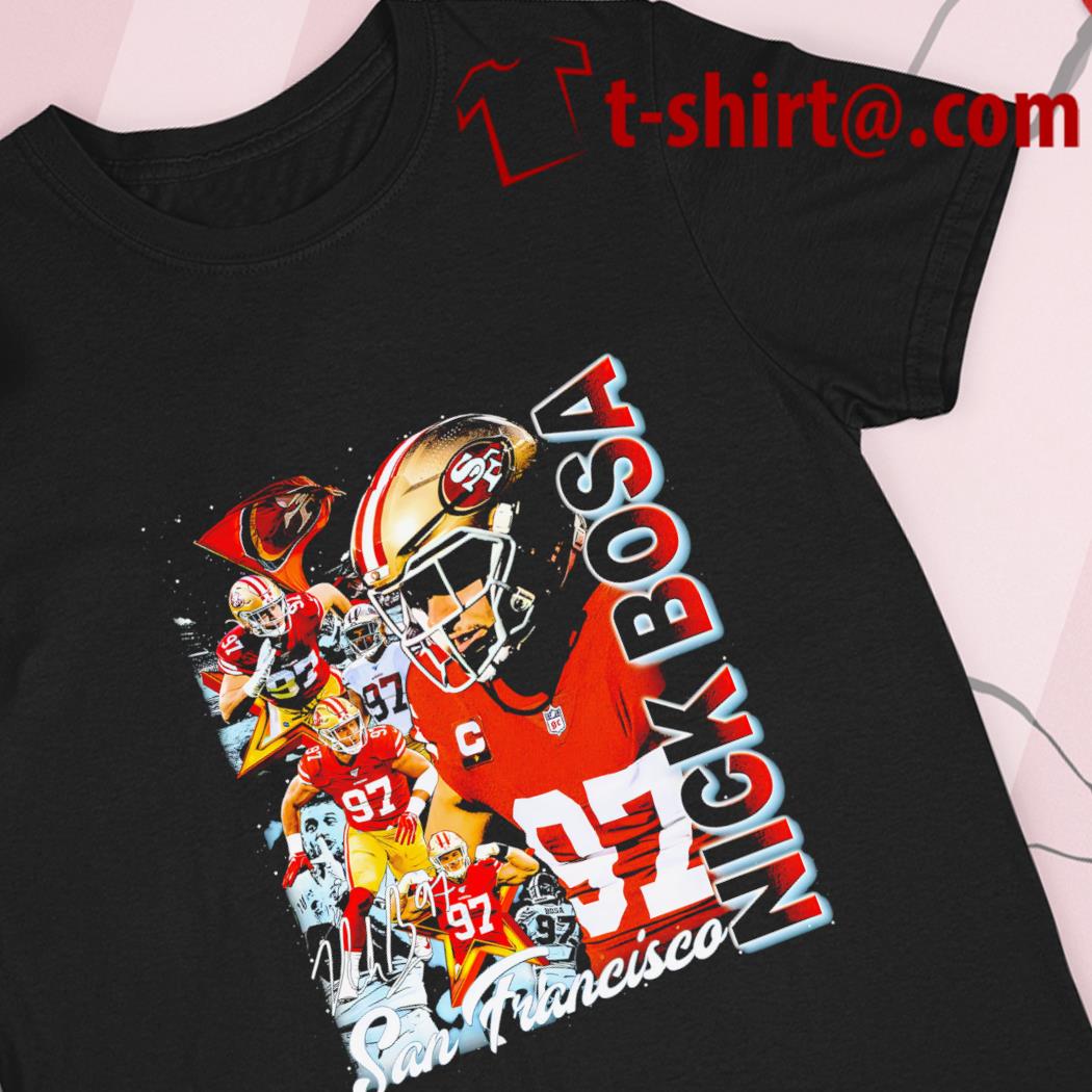 Nick Bosa San Francisco 49ers retro shirt, hoodie, sweater, long sleeve and  tank top