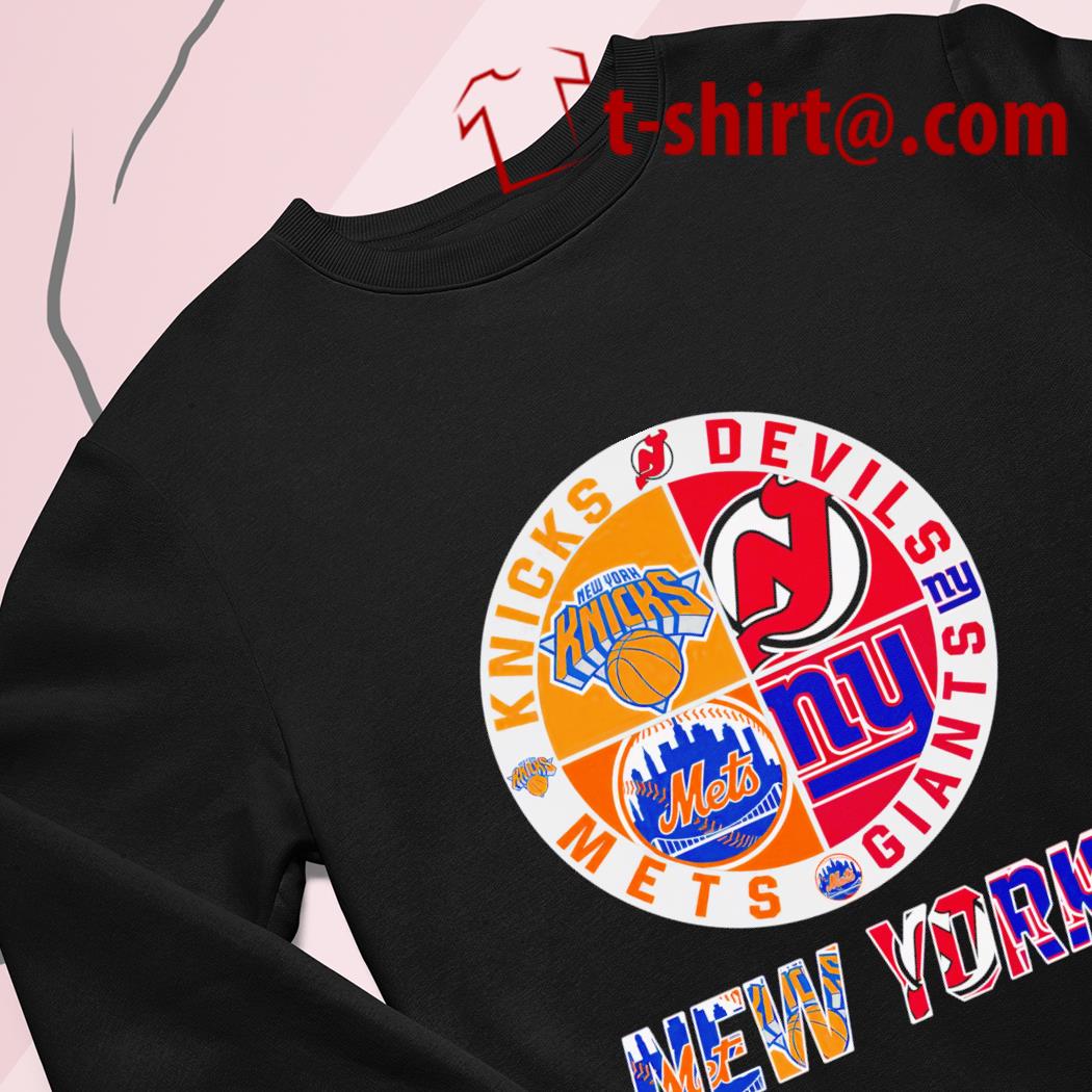 Nice new York Mets Knicks Devils Giants 4 teams sports circle logo