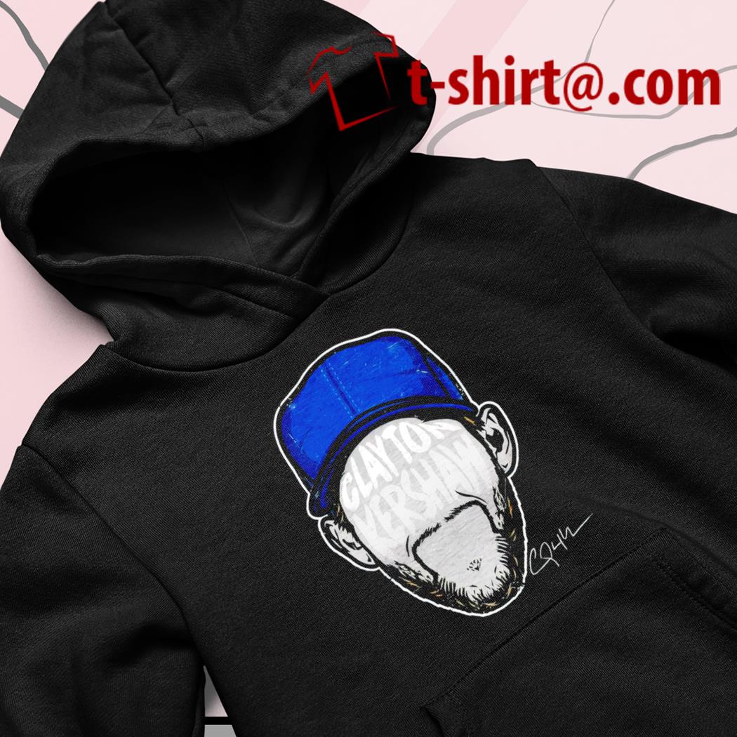 Clayton Kershaw 22 Los Angeles Dodgers baseball player head silhouette  signature gift shirt, hoodie, sweater, long sleeve and tank top