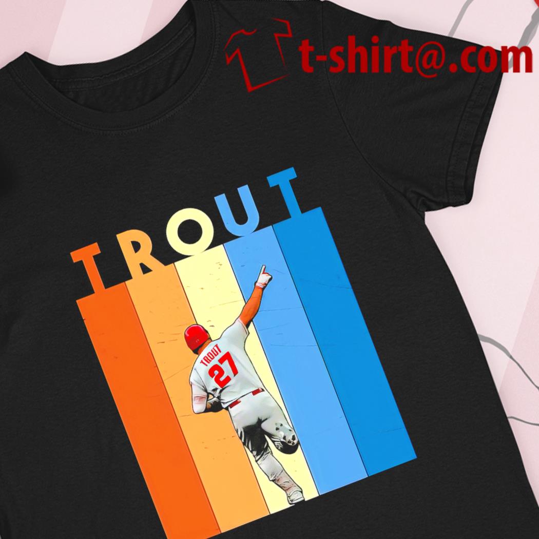 Mike Trout 27 Los Angeles Angels baseball player Vintage shirt