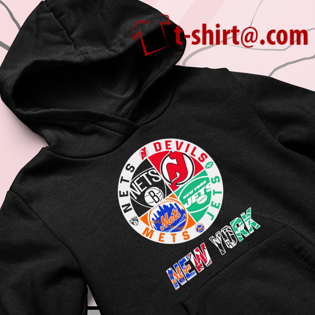 New York Mets Nets Devils Jets sport teams logo shirt, hoodie