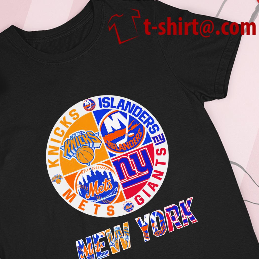 New York Nets Jets Islanders Mets 4 teams sports circle logo shirt, hoodie,  sweater, long sleeve and tank top