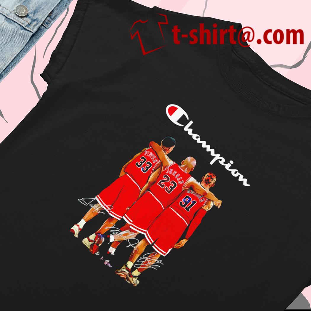 Official chicago bulls world champions michael Jordan scottie pippen and  dennis rodman T-shirts, hoodie, sweater, long sleeve and tank top
