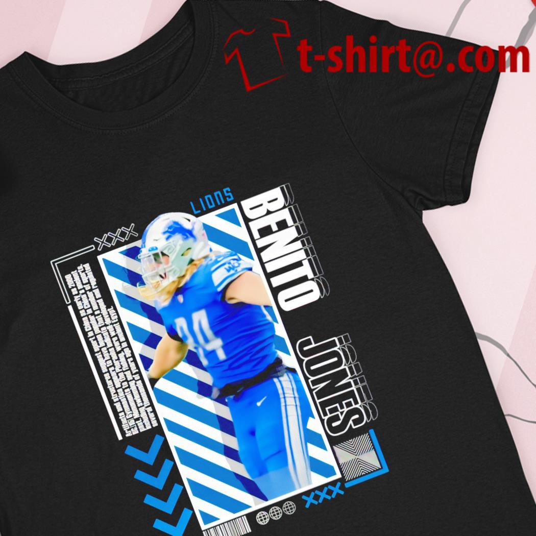 Benito Jones 94 Detroit Lions football player pose poster gift shirt, hoodie,  sweater, long sleeve and tank top